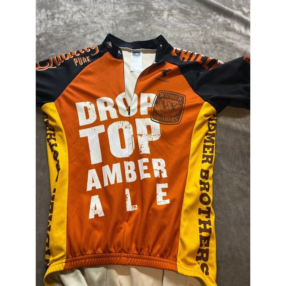 Widmer Brothers‎ Drop Top Amber Ale S Cycling Jersey Dog Logo Stay Out Draught